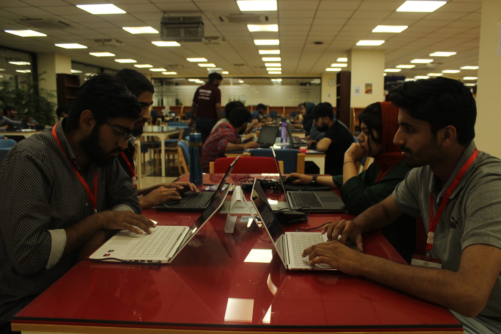 Team collaboration during a NaSCon hackathon